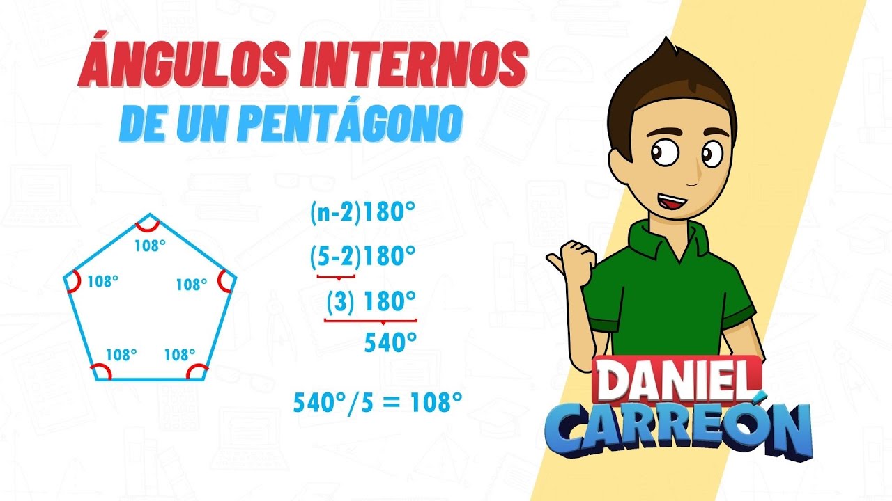 Cómo trazar un pentágono y marcar un ángulo interno