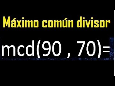 Divisores comunes de 90 y 70: ¿cuáles son?