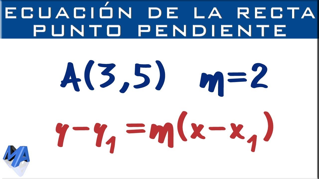 Ecuación de la recta que pasa por el punto p(25) con pendiente 2