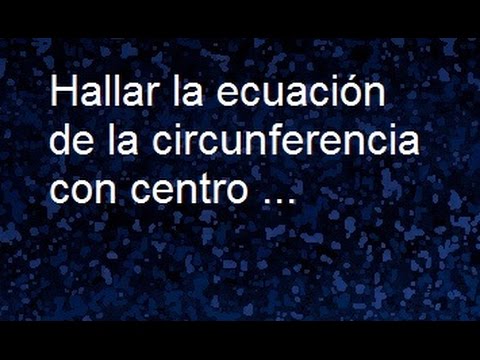 Fórmula de la circunferencia con centro en (-2 3) y radio 4