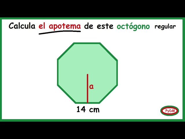 Método para calcular el apotema de un octágono