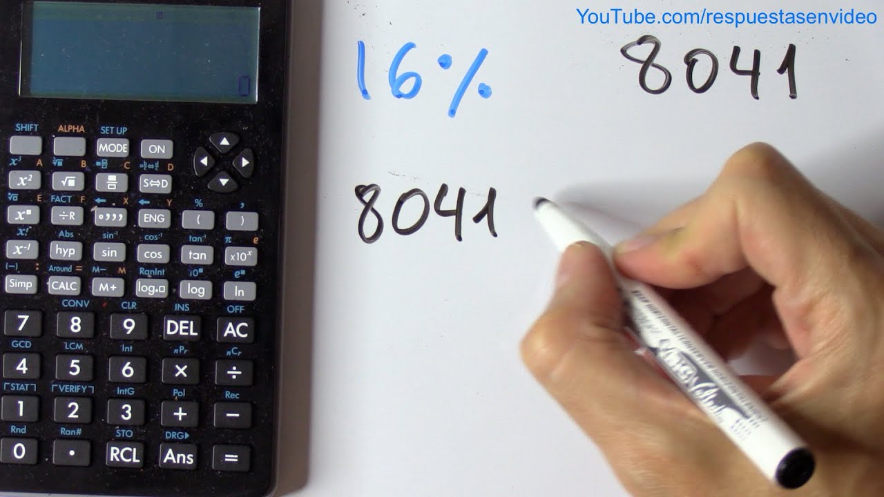 Calcula el 16% de 120 dólares