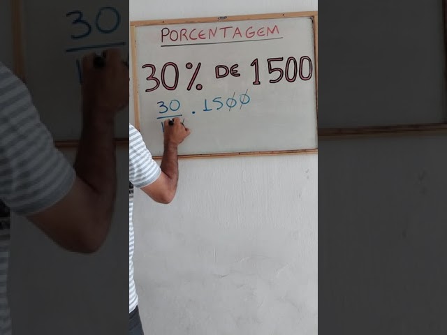 Calcula el 30% de 1500