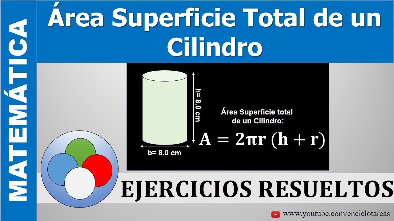 Calcula el área de la superficie de un cilindro de forma sencilla