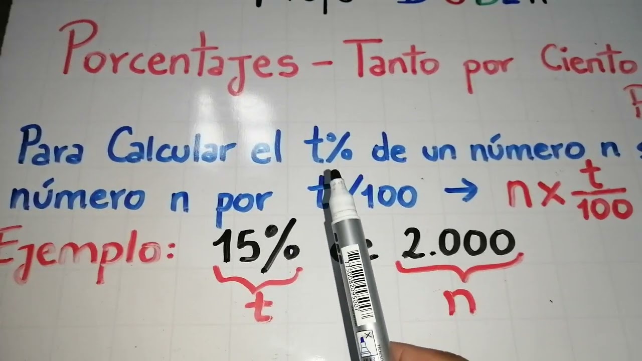 Calcula el porcentaje de $2000 que representa el 15%