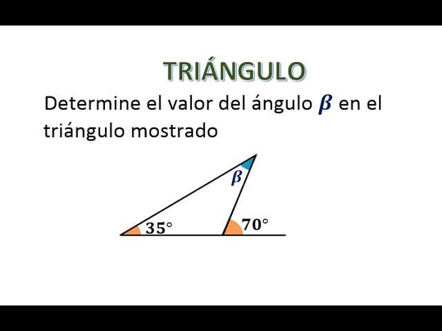 Calcula la medida del ángulo b en este triángulo