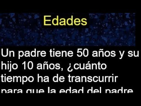Cálculo del tiempo necesario para que un padre triplique la edad de su hijo