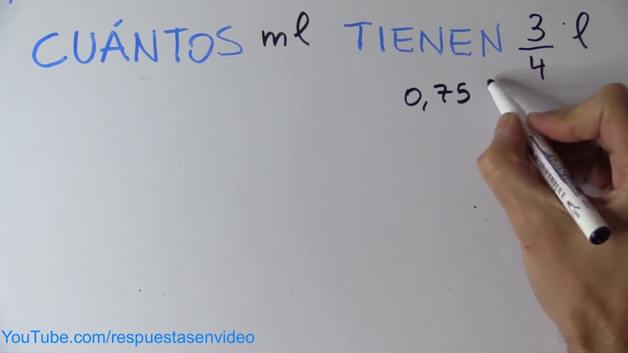 Cantidad de mililitros en 3 litros y 3/8