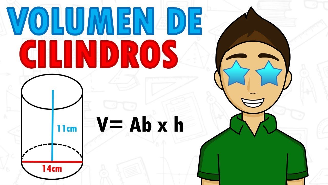 Cómo calcular el volumen de un cilindro con diámetro de 20 cm y altura de 0.6 m