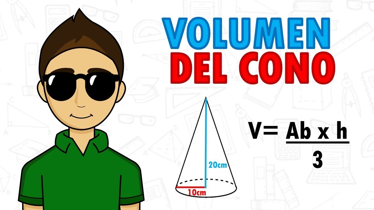 Cómo calcular la altura de un cono de helado con diámetro de 5 cm y volumen conocido