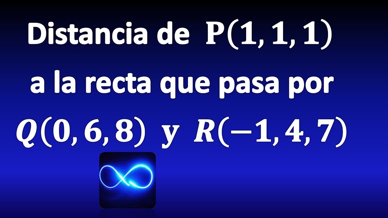 Cómo calcular la distancia entre un punto y una recta en R3
