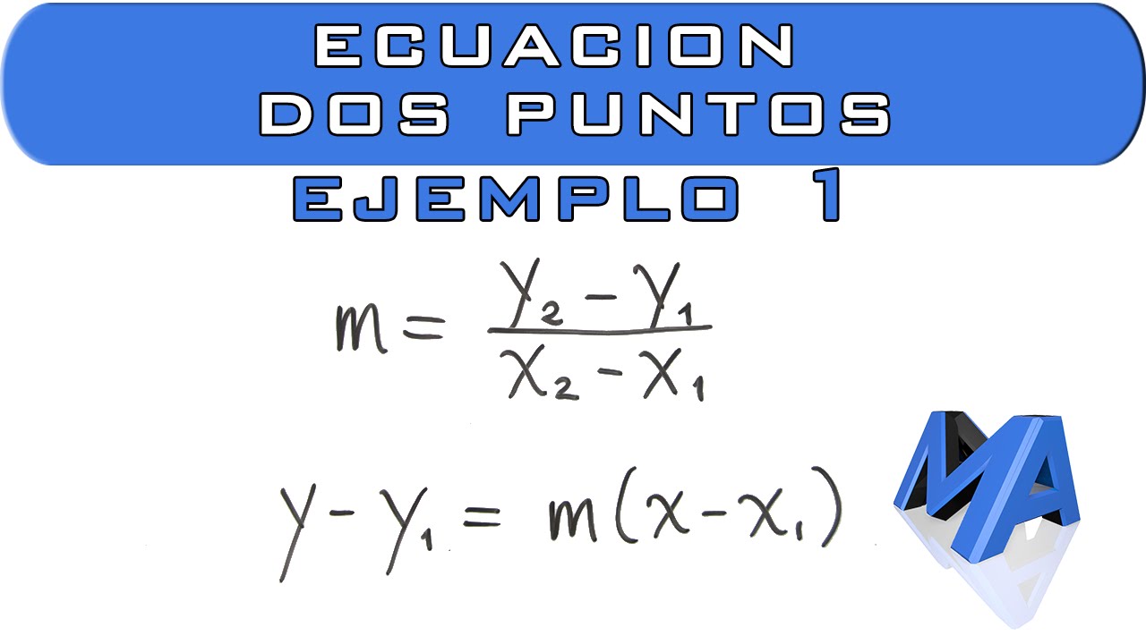 Cómo calcular la ecuación de una recta que atraviesa dos puntos