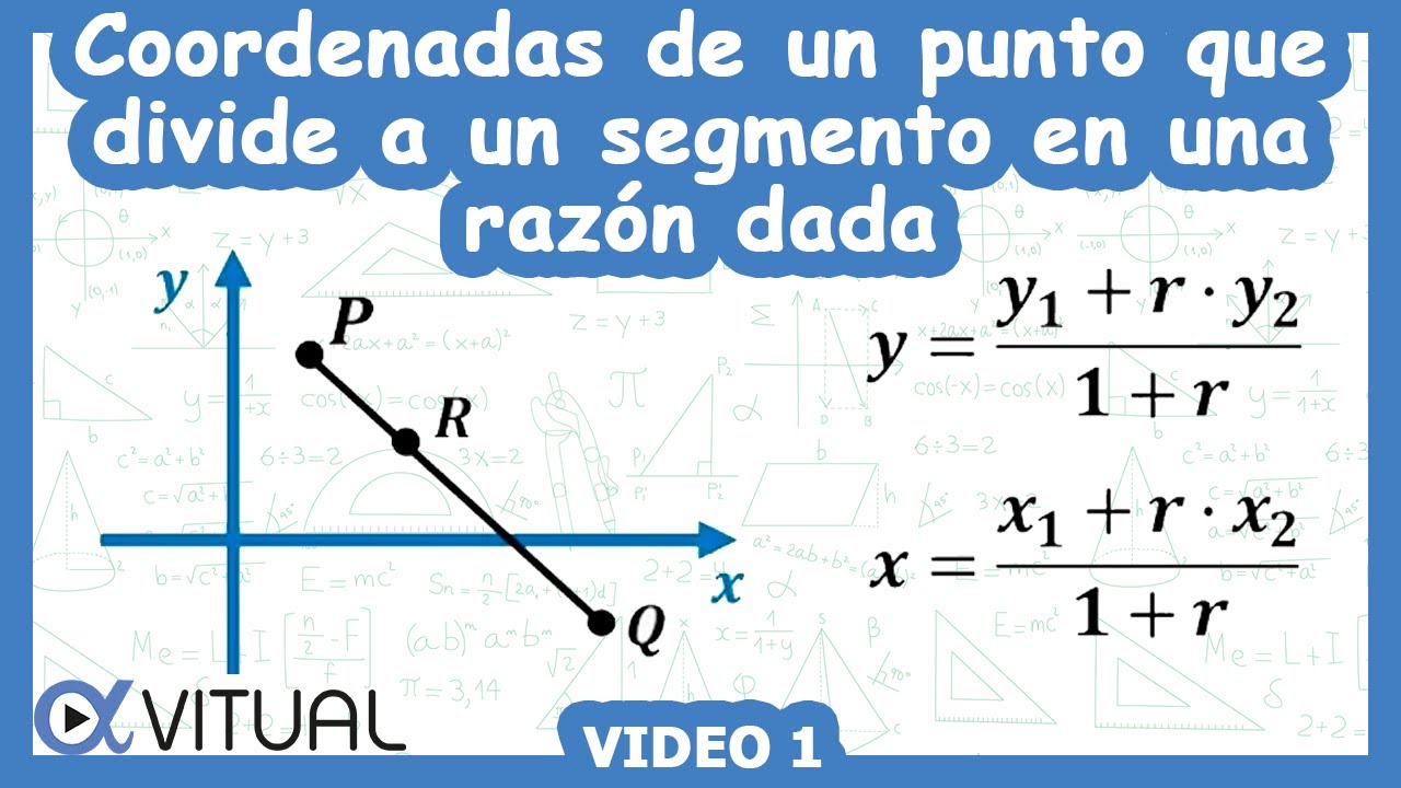 Cómo dividir un segmento en una razón dada: ejemplos prácticos resueltos