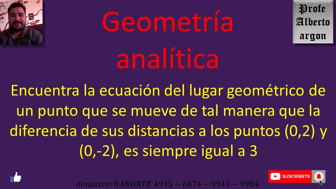 Cómo encontrar la ecuación del lugar geométrico de un punto en movimiento con distancia variable