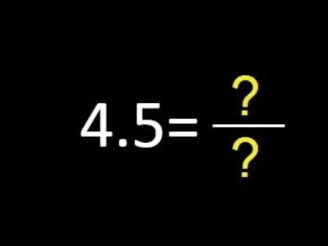 Cómo se representa 4.5 en fracción