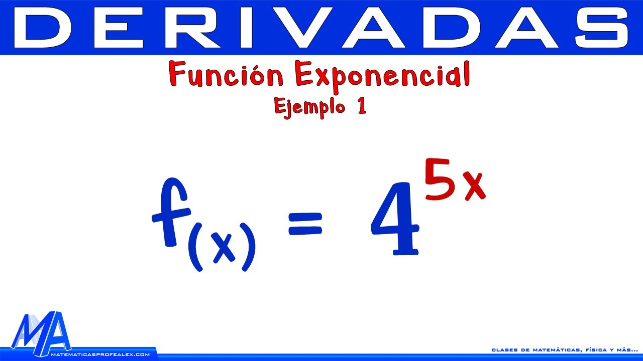 Definición de derivadas de funciones exponenciales y logarítmicas
