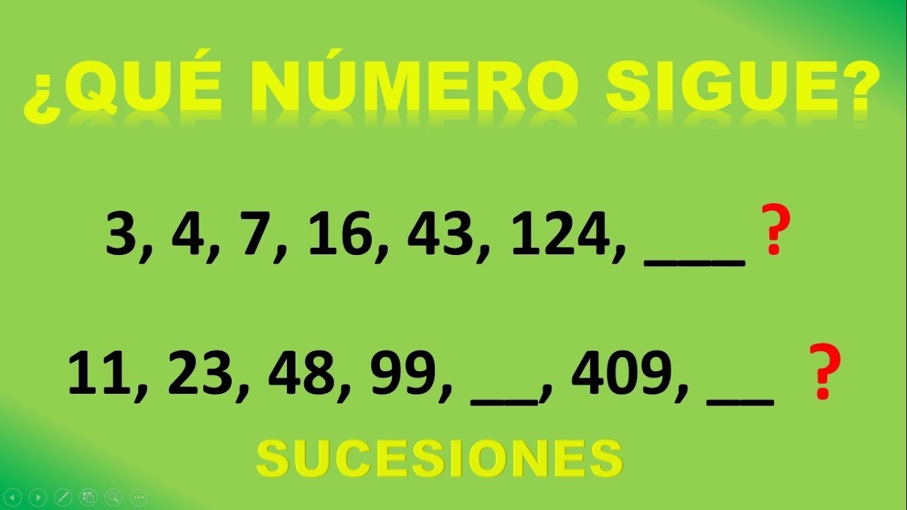 Descubre el número que sigue en esta sucesión