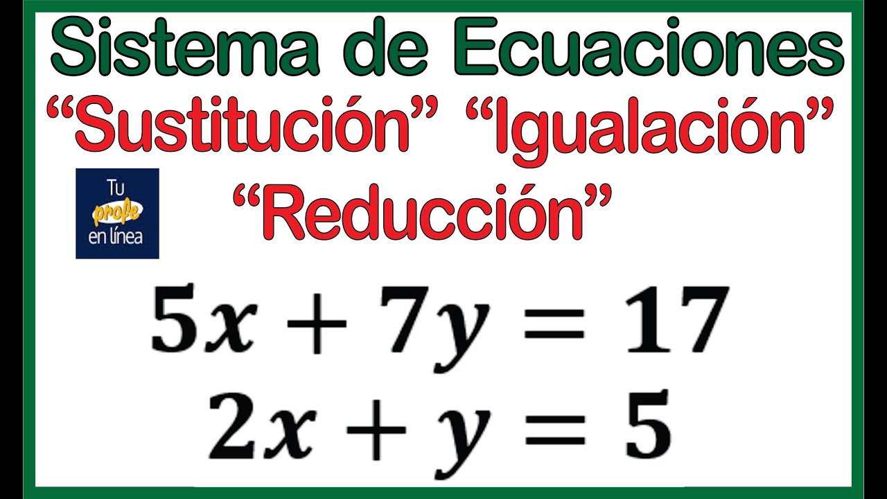 Ecuaciones lineales con dos incógnitas: resolviendo el sistema 4x-2y=8 y 3x+y=2