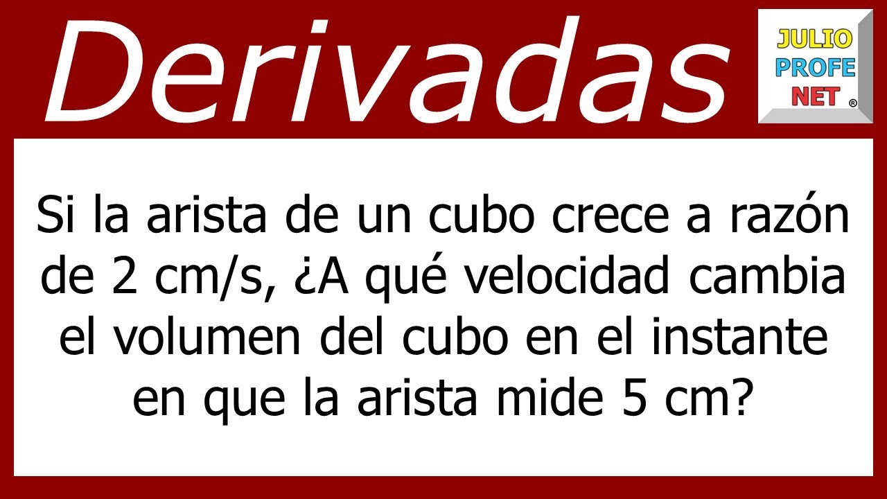 Ejemplos de cálculo diferencial de la razón de cambio
