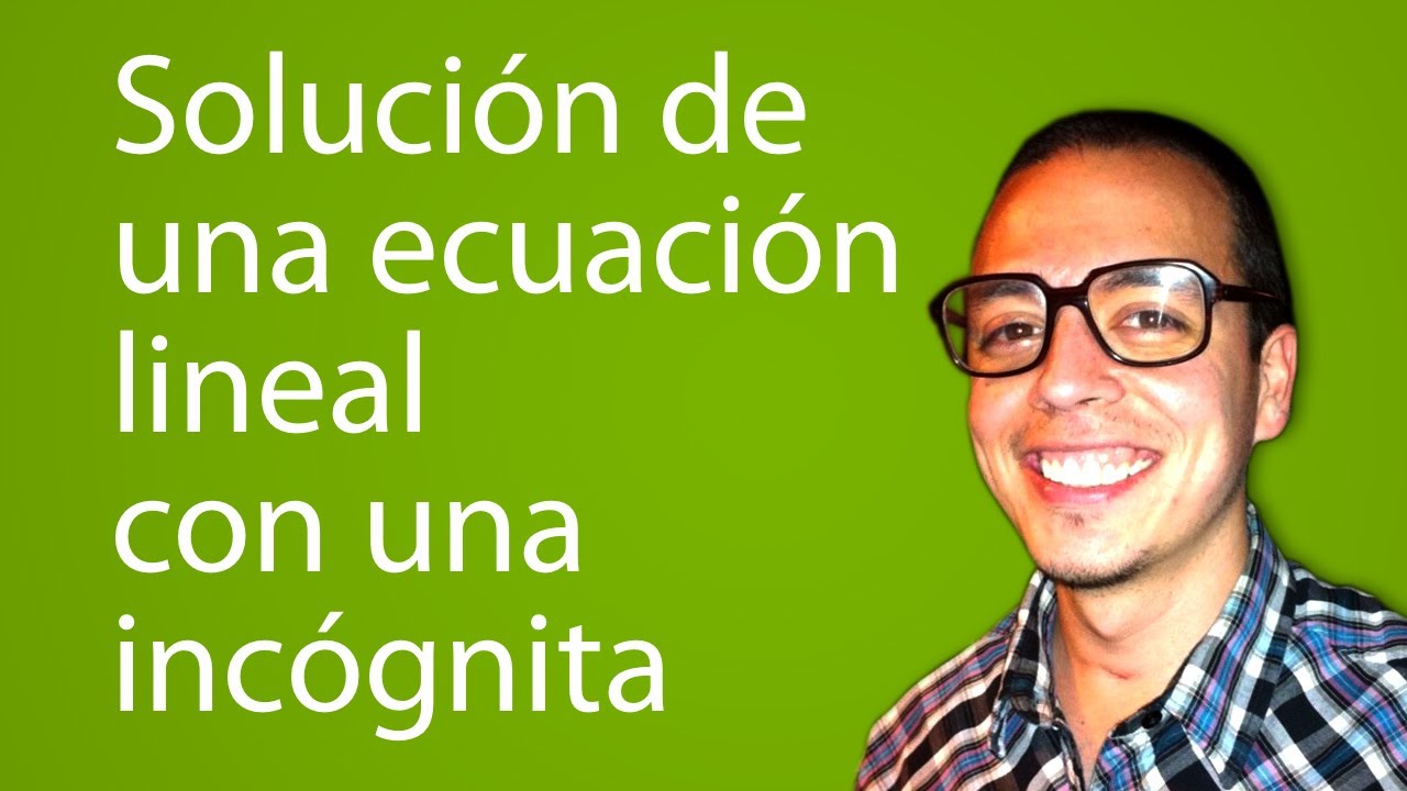 Elige la fórmula de una ecuación lineal con una incógnita.