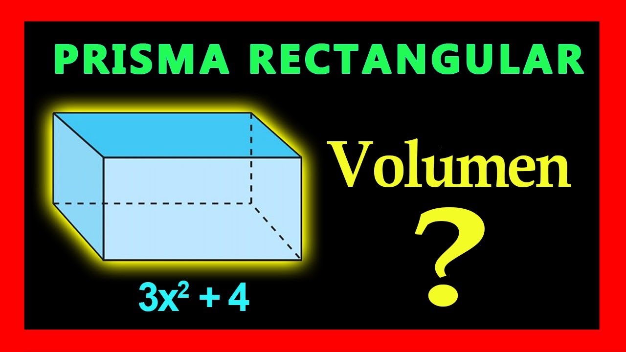 Expresión algebraica para calcular el volumen de un prisma con base cuadrada