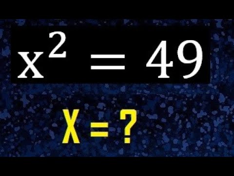 Fórmula matemática: (n+3) al cuadrado igual a 49