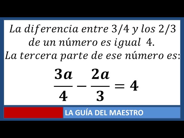 La fórmula para calcular la tercera parte de la diferencia entre dos números