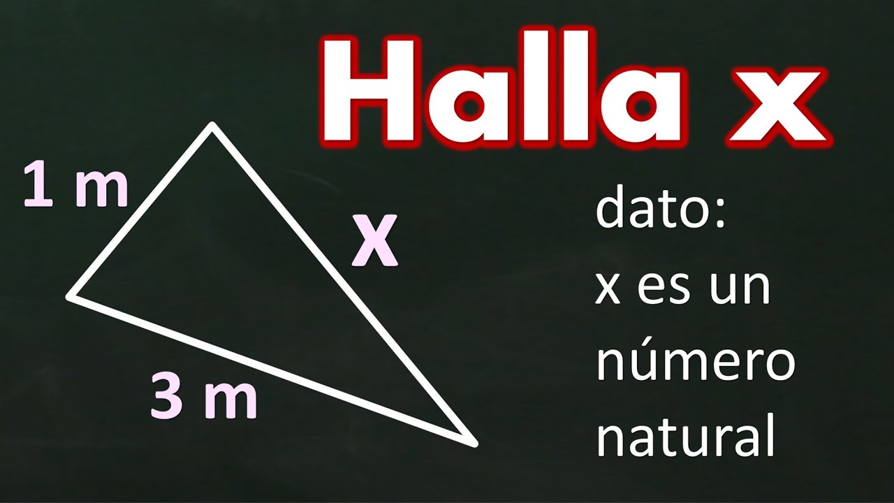 La suma de dos lados de un triángulo