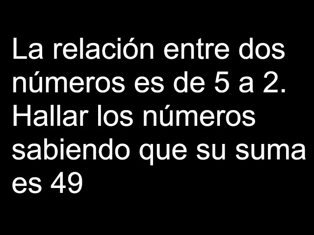 La suma de dos números al cuadrado es igual a 49