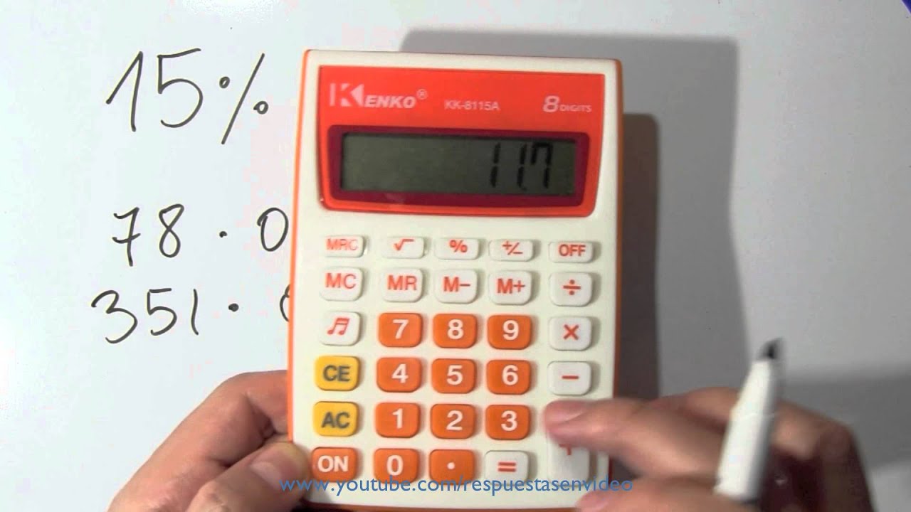 Calcula el 15% de 5000