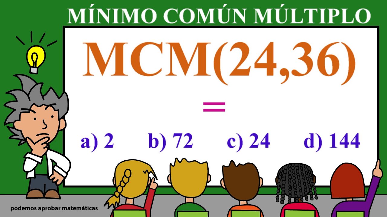 Calcula el mínimo común múltiplo de 24