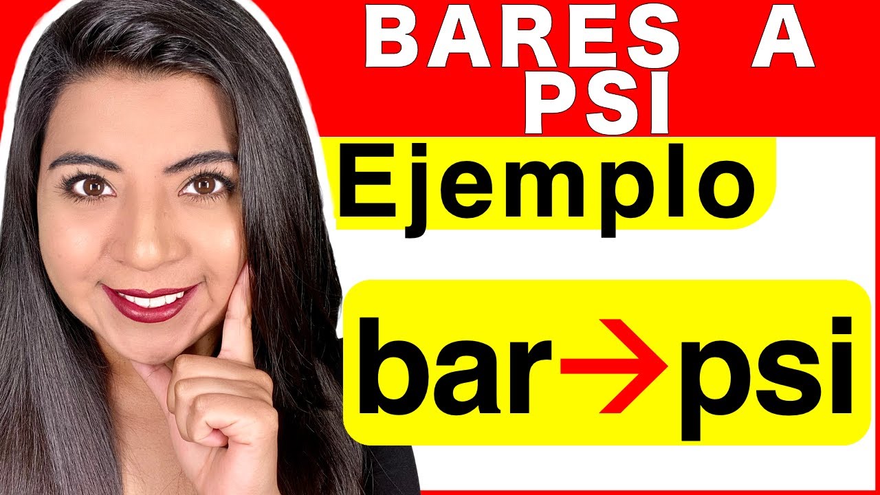 Calcula la equivalencia de un bar de presión