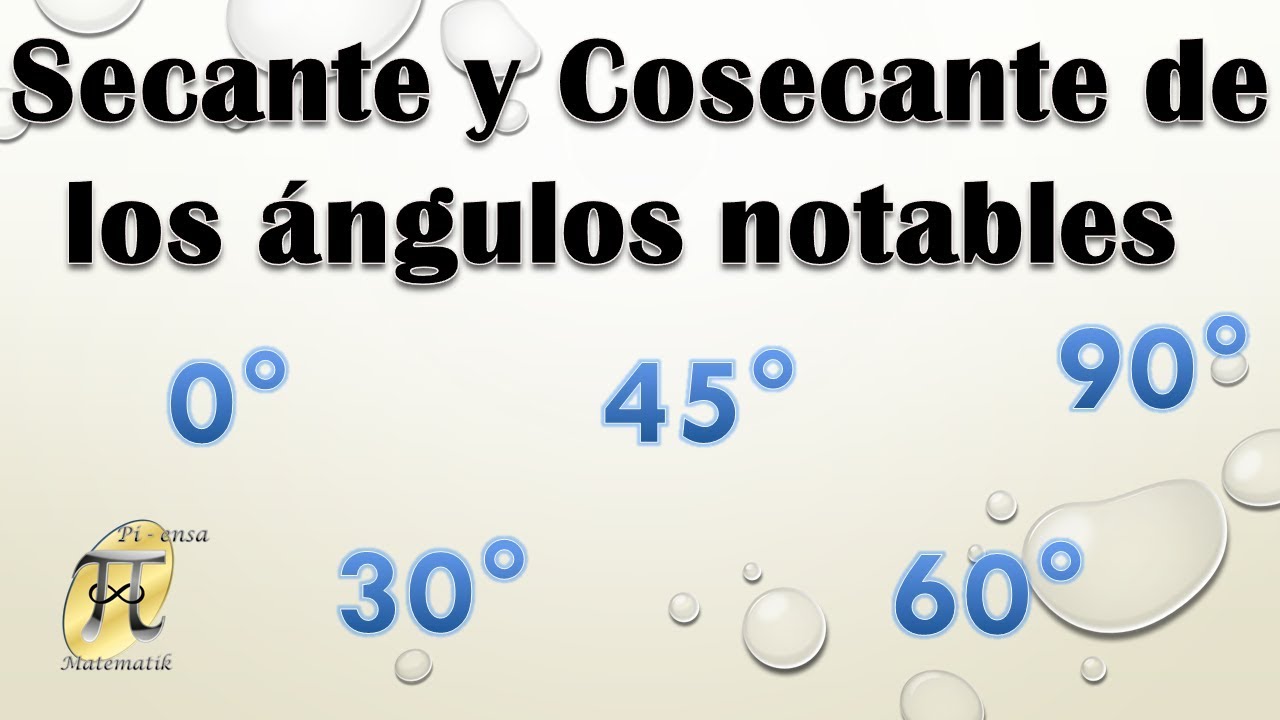 Calcula la secante de 60 grados