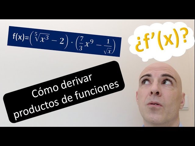 Cálculo de la derivada de un producto de dos funciones