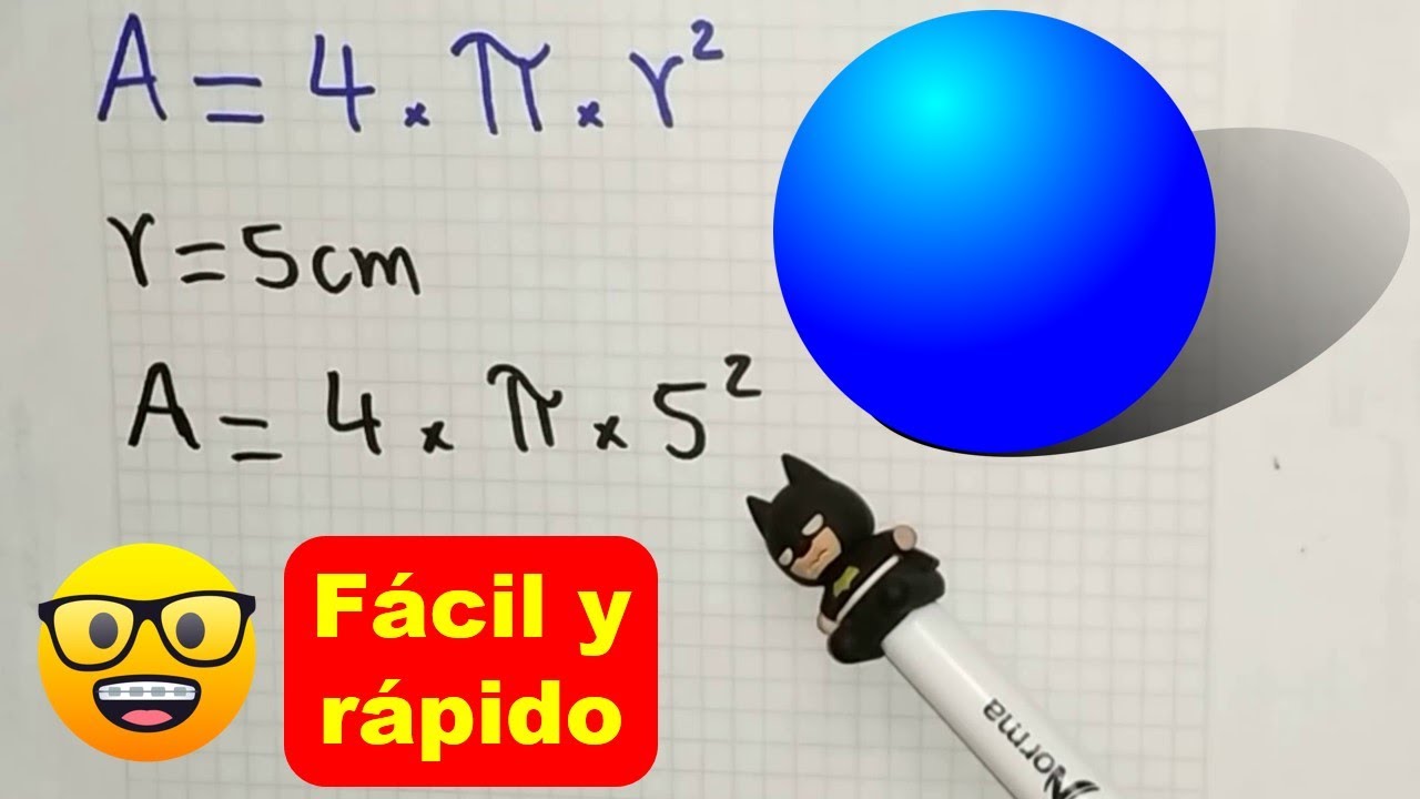 Cálculo del área de una esfera