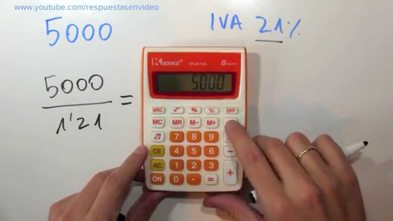 Cómo calcular el IVA de una cantidad