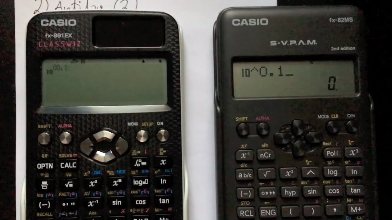 Cómo calcular el antilogaritmo en una calculadora