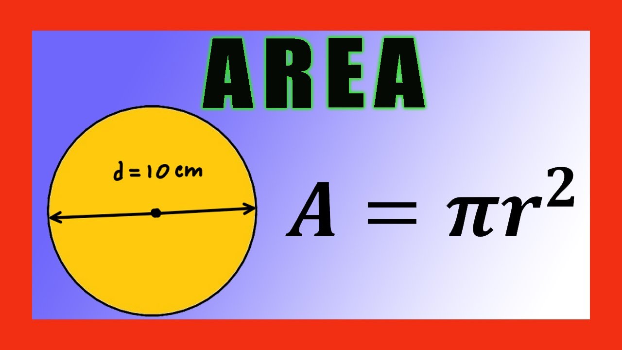 Cómo calcular el área de un círculo utilizando el diámetro