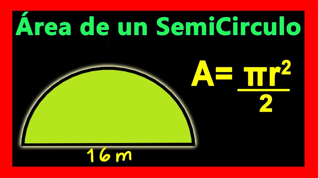 Cómo calcular el área del semicírculo en la figura de la puerta de entrada