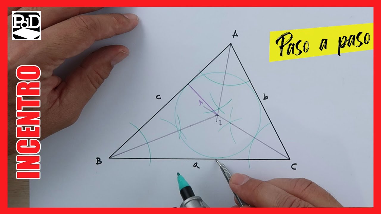 Cómo calcular el incentro de un triángulo