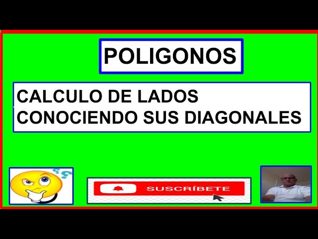 Cómo calcular el número de lados de un polígono a partir de sus diagonales