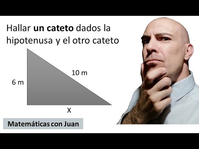 Cómo calcular la longitud de un cateto utilizando la hipotenusa y otro cateto