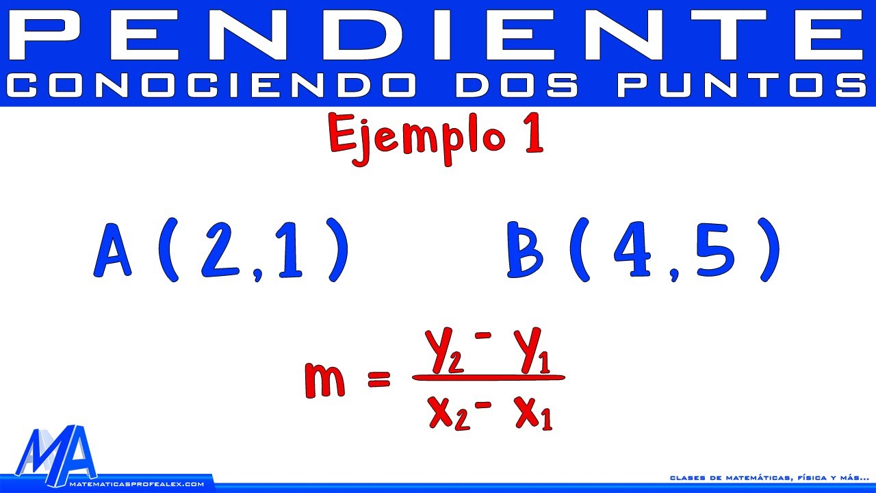 Cómo calcular la pendiente de una ecuación lineal