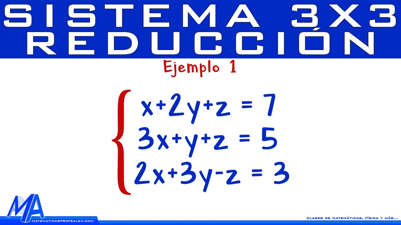 Método para resolver un sistema de ecuaciones 3x3