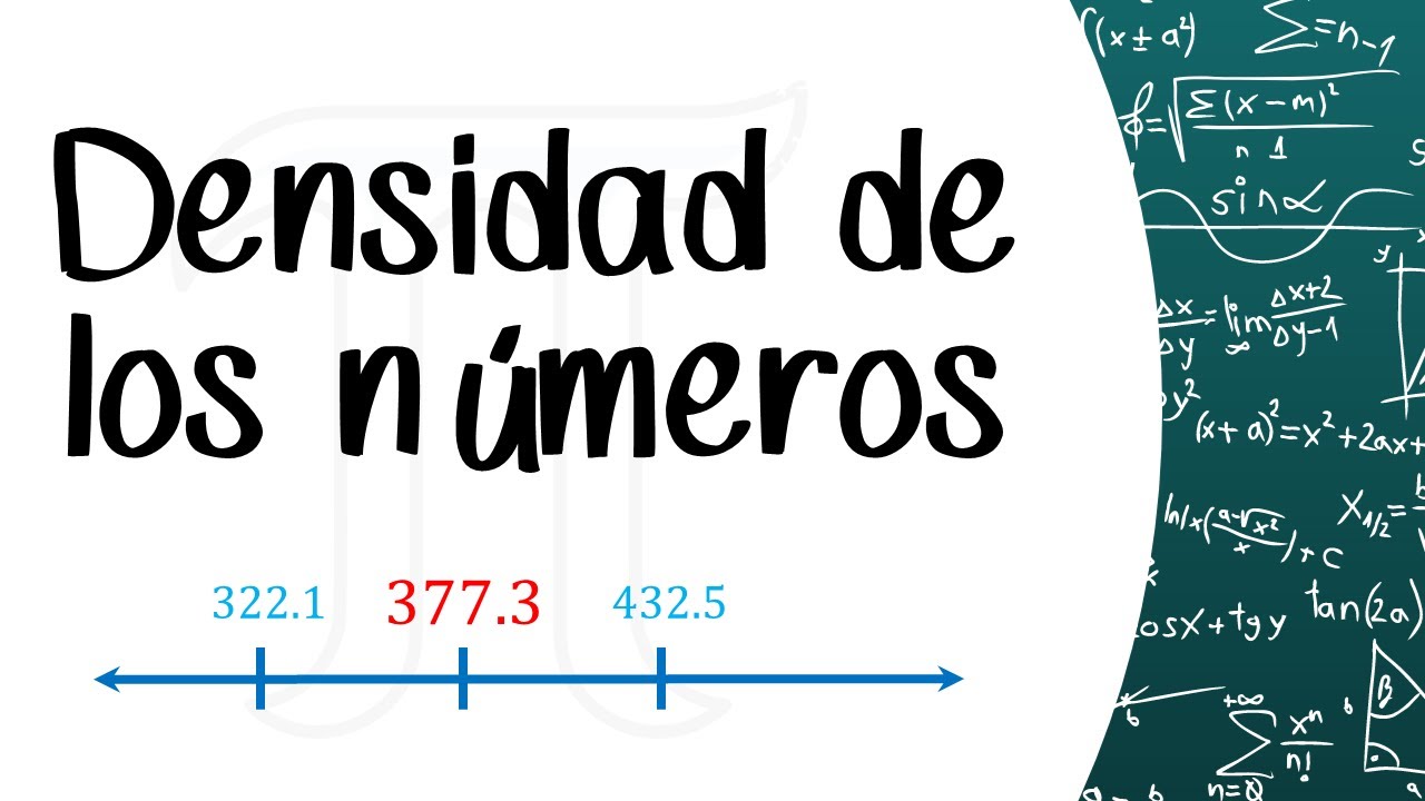 Propiedad de densidad de los números fraccionarios: una explicación detallada