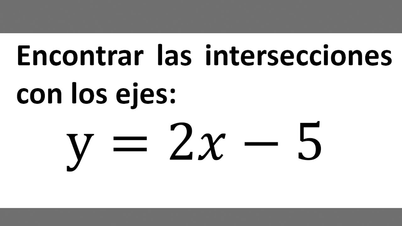 Punto de intersección con el eje x de la función y=2x-4