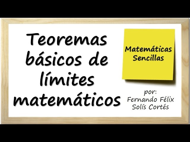 Teoremas fundamentales de límites en cálculo diferencial