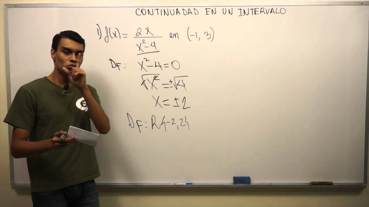 Cuándo una función es continua en un intervalo abierto (a b)