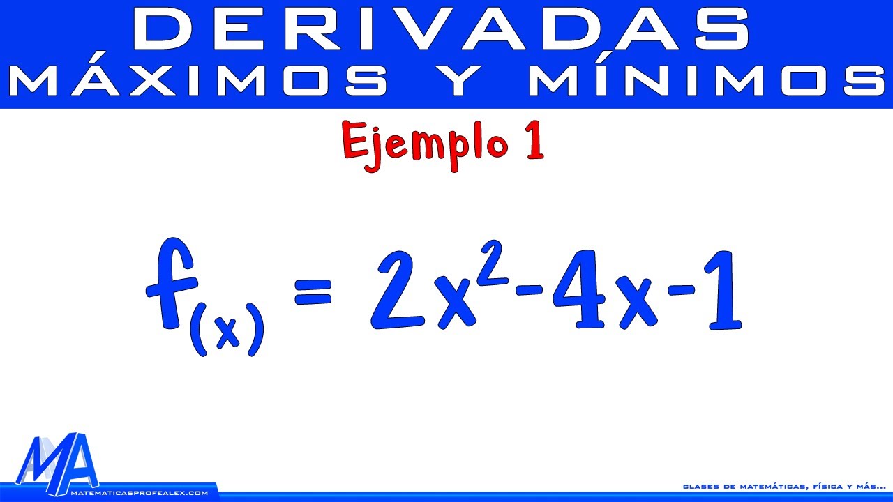 Definición de máximo y mínimo en cálculo