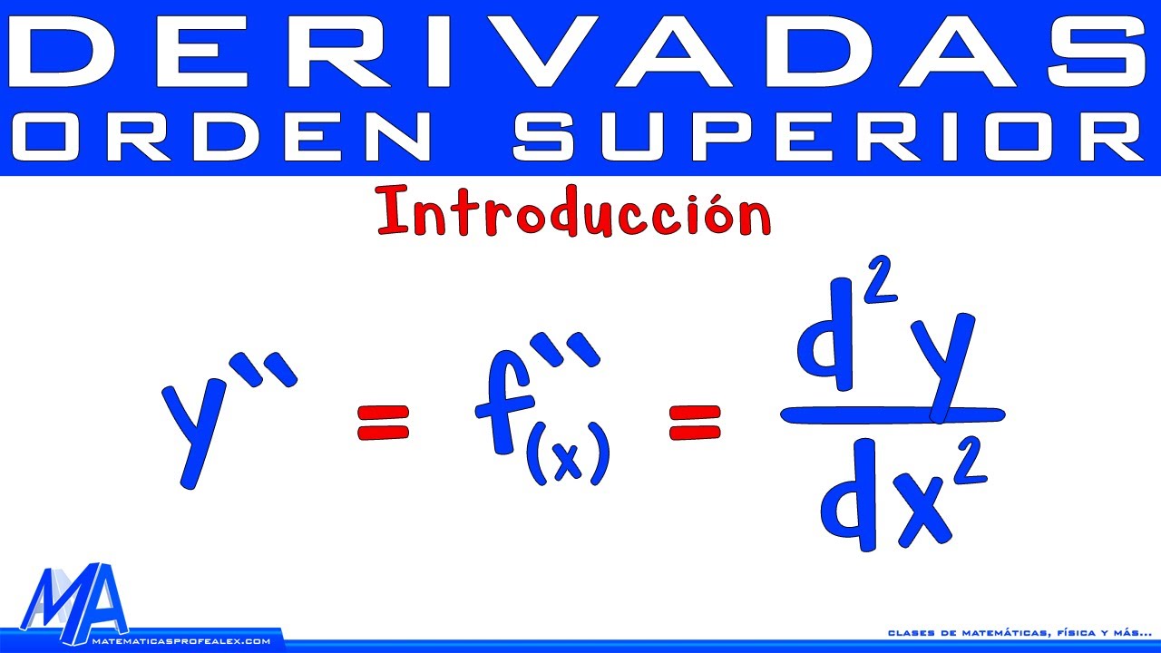 Derivada de orden superior: concepto y aplicaciones